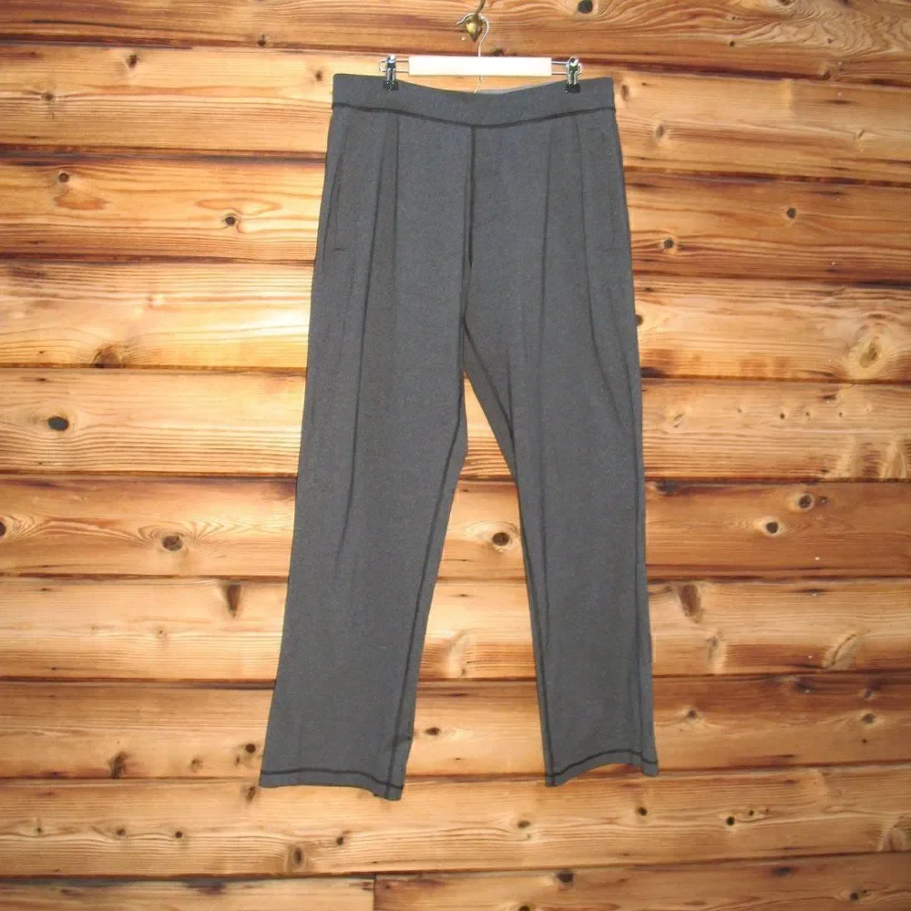 Lululemon Kung Fu Pants Heathered Black Tall 35